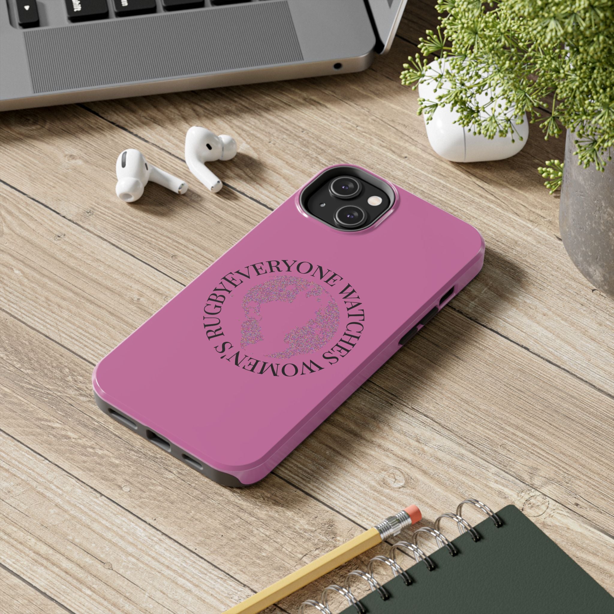 Tough Phone Case — 'Everywoman's Rights' Globe Design Protective Case