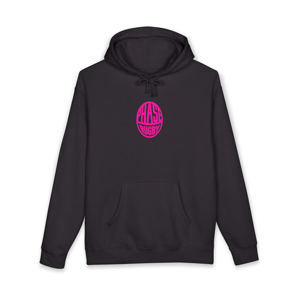 Rugby Phase Hoodie — Retro Circle Logo Hooded Sweatshirt
