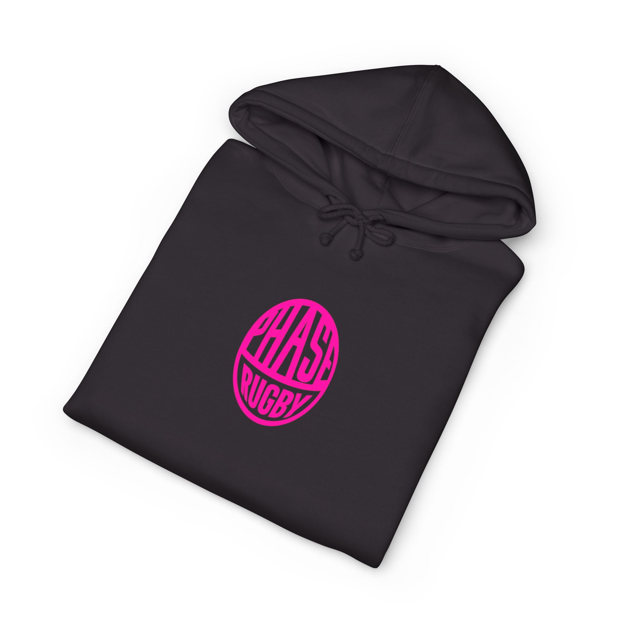 Rugby Phase Hoodie — Retro Circle Logo Hooded Sweatshirt